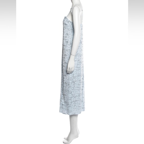 Tibi Scintilla Jersey Slip Dress Blue Sz 4 NWT - Picture 5 of 14